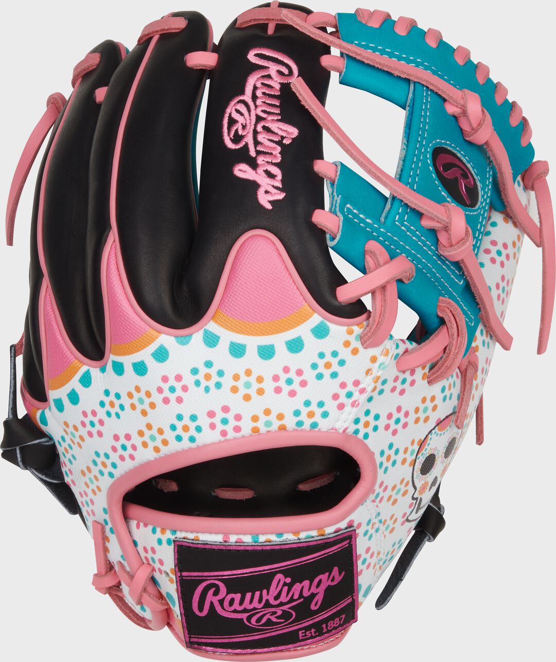 Limited Edition Heart of the Hide Dia De Los Muertos Infield Glove Right Hand Throw - Image 3
