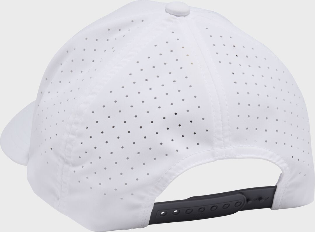 Rawlings White Laser Performance Patch Snapback Hat - Image 4